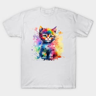 colorful cute cat T-Shirt